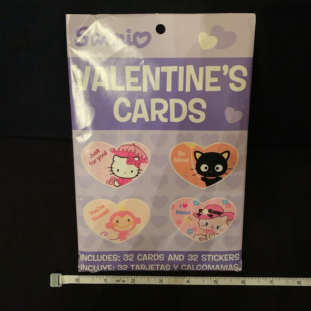 Sanrio Y2K Valentines Cards Hello Kitty Chococat Chi Chai Monchan NWT - Picture 3 of 4